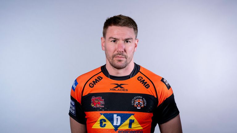 Picture by Allan McKenzie/SWpix.com - 08/01/2019 - Rugby League - Super League - Castleford Tigers Media Day Headshots - Rogerthorpe Manor, Badsworth, England - Michael Shenton.