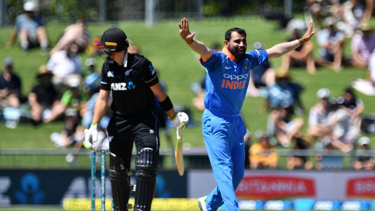 Mohammed Shami, India, ODI vs New Zealand in Napier