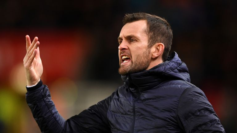 Nathan Jones took charge of his first home game with Stoke