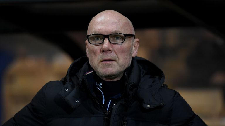 during The Emirates FA Cup First Round match between Port Vale and Oxford United at Vale Park on November 3, 2017 in Burslem, England.