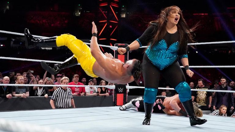 Nia Jax gave and received plenty of intergender violence in a controversial Royal Rumble moment