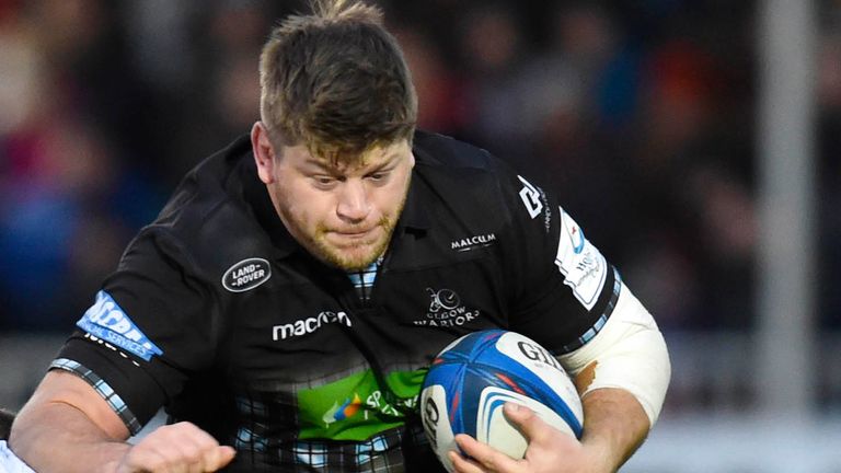 13/01/19 
GLASGOW WARRIORS v CARDIFF BLUES 
SCOTSTOUN STADIUM - GLASGOW 
Glasgow Warriors' Oli Kebble makes a break