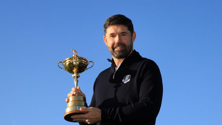 Padraig Harrington pose for a photo as he is named European Ryder Cup Captain for 2020