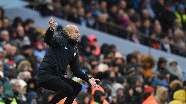 Pep Guardiola is happy with City's improving form