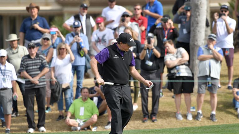 Mickelson admitted he struggled on the greens on day two