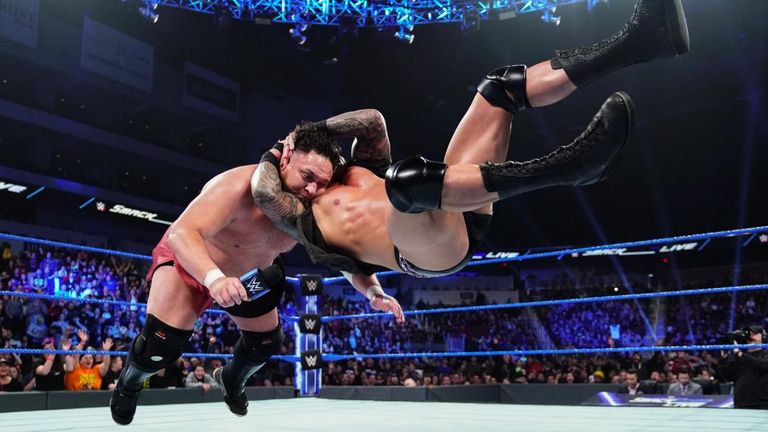 Randy Orton made his first SmackDown appearance for more than a month to deliver an RKO out of nowhere on Samoa Joe
