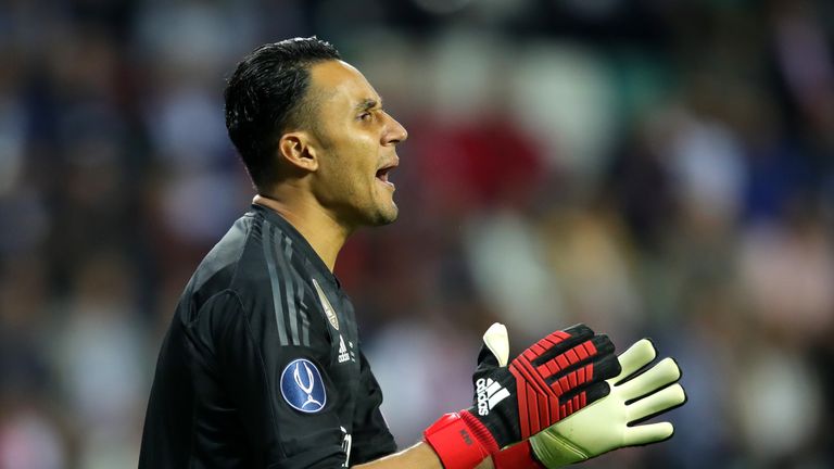 Real Madrid goalkeeper Keylor Navas