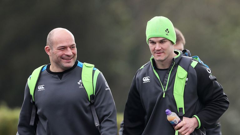 Ireland captain Rory Best and fly-half Johnny Sexton