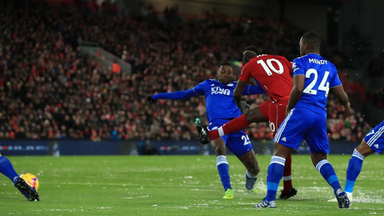 Sadio Mane makes it 1-0 early in the first-half