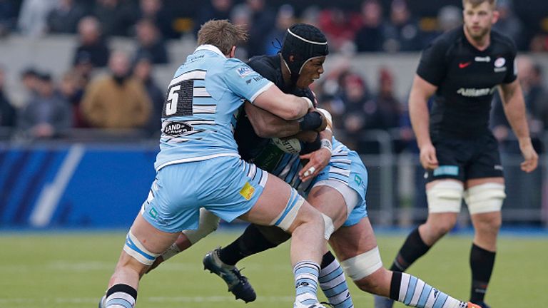 Maro Itoje was in superb form for Saracens against Glasgow