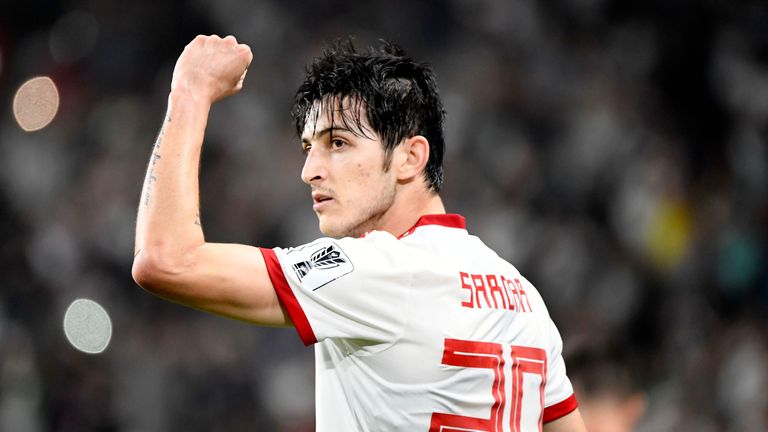 Sardar Azmoun scored four times during Iran's run to the Asian Cup semi-finals in January