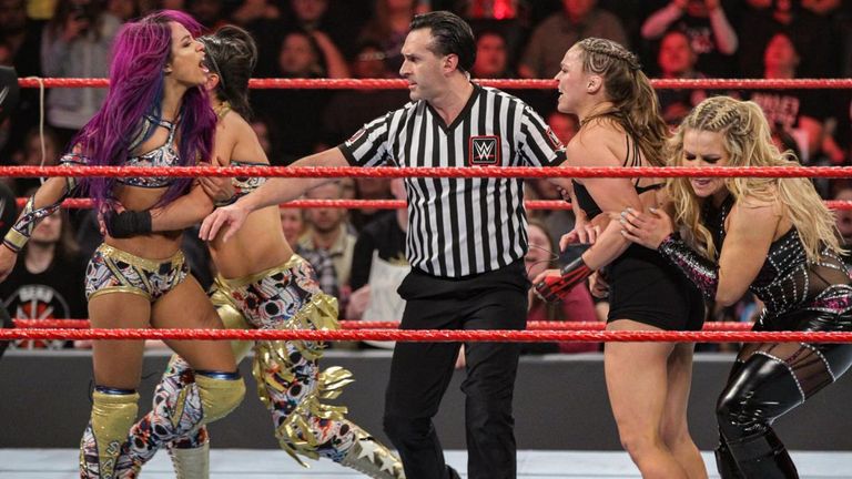 Sasha Banks forced Natalya to tap out, meaning Ronda Rousey was on the losing side for the first time in her WWE career