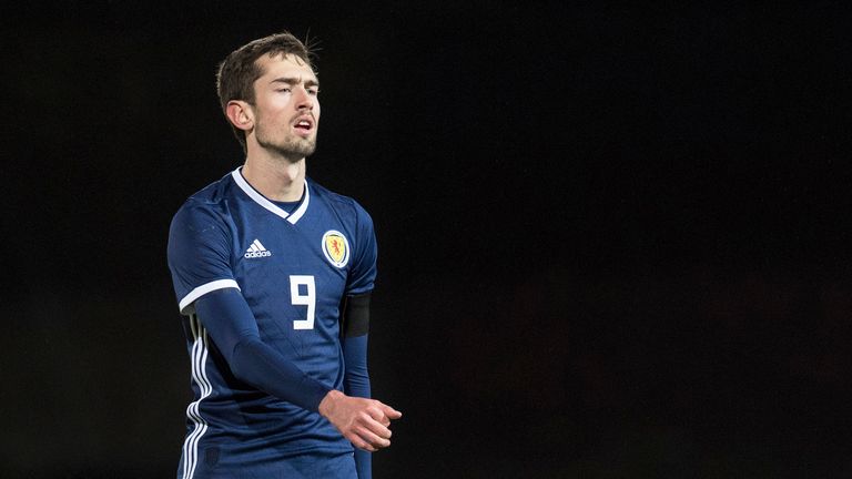 Ryan Hardie in action for Scotland