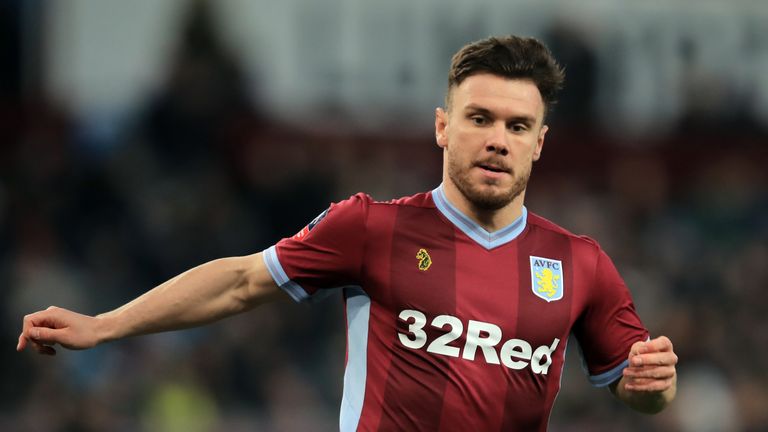 Scott Hogan&#39;s only start for Aston Villa this season came in the FA Cup defeat to Swansea in January
