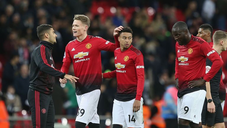 Scott McTominay played for Manchester United against Tottenham at Wembley on Sunday