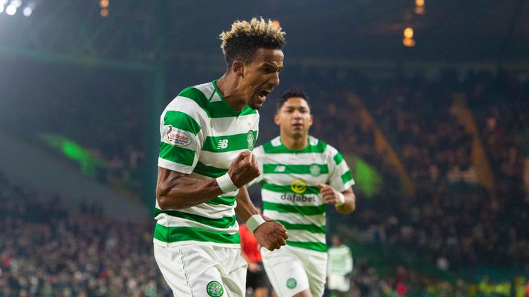 Scott Sinclair scored twice for Celtic in their Scottish Cup win