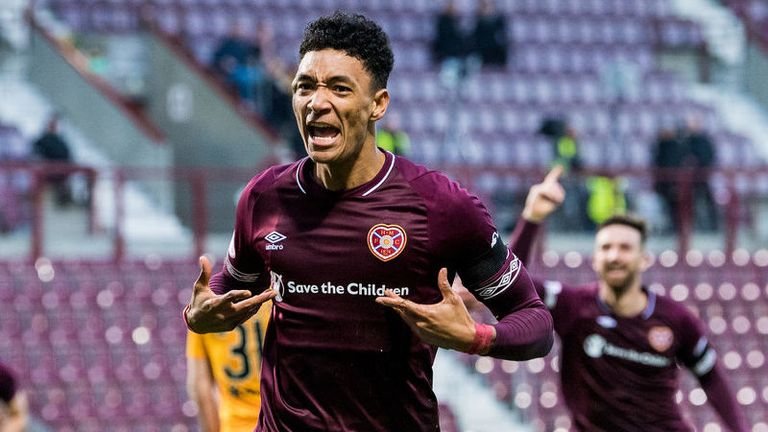 Sean Clare's goal was his first since signing for Hearts