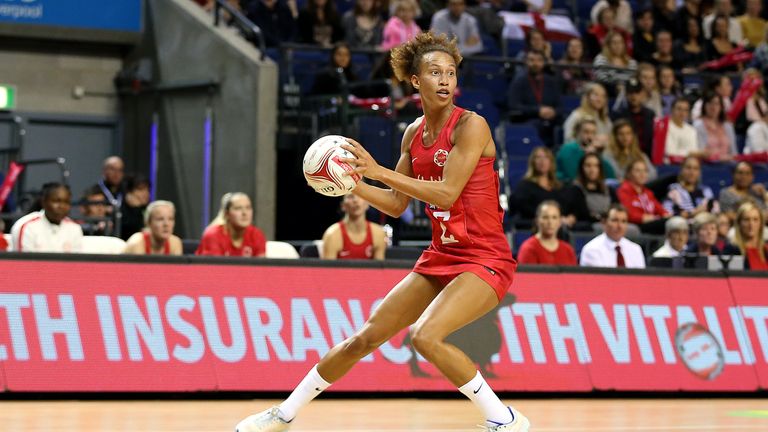 Serena Guthrie in action for the Vitality Roses 