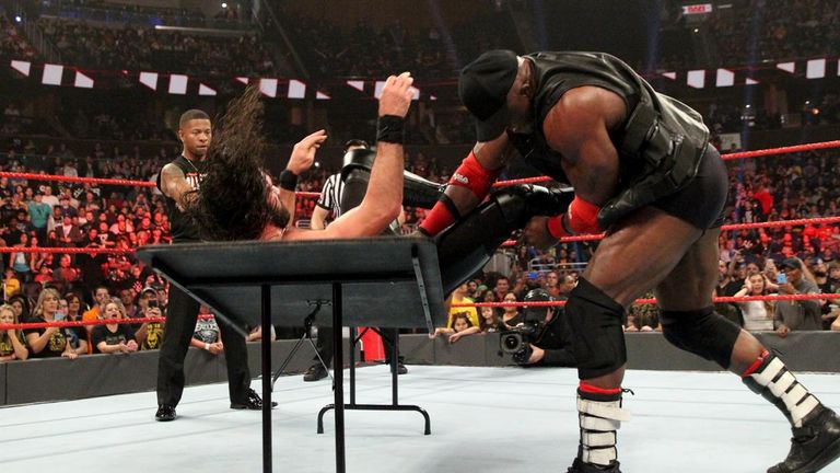 Seth Rollins paid the price for annoying Bobby Lashley when the Dominator interrupted his Intercontinental title match against Dean Ambrose