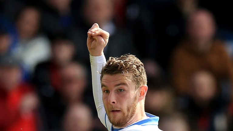 Sheffield Wednesday's Sam Winnall celebrates after he scores his sides first goal