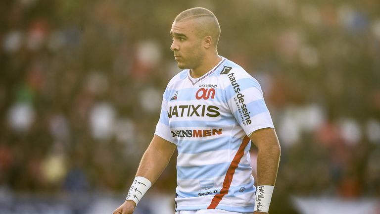 12 January 2019; Simon Zebo of Racing 92 during the Heineken Champions Cup Pool 4 Round 5 match between Ulster and Racing 92 at the Kingspan Stadium in Belfast, Co. Antrim. Photo by David Fitzgerald/Sportsfile