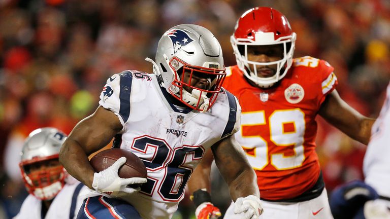 The Patriots' run game has thrived with Michel in the backfield