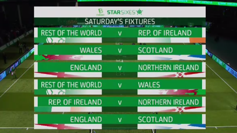 Star Sixes - Saturday fixtures