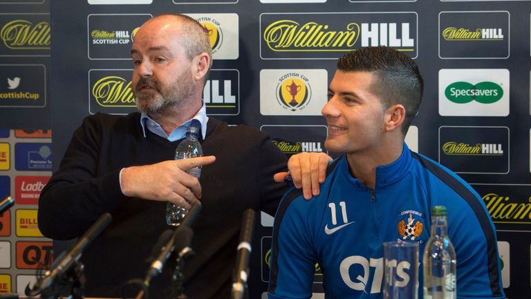 Steve Clarke was in a relaxed mood when Jordan Jones' summer move to Rangers was discussed