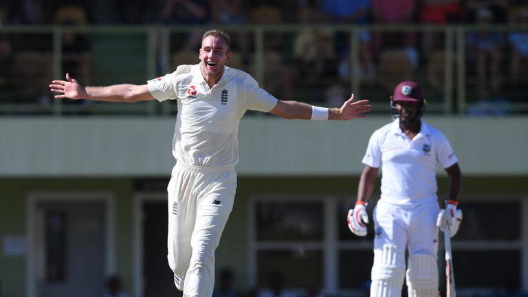Stuart Broad took a hat-trick in England's warm-up game in Barbados