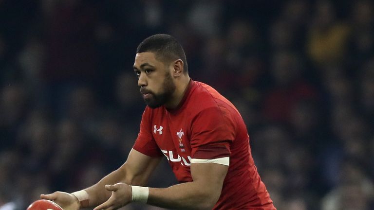 Taulupe Faletau during the NatWest Six Nations match between Wales and Italy at the Principality Stadium on March 11, 2018 in Cardiff, Wales