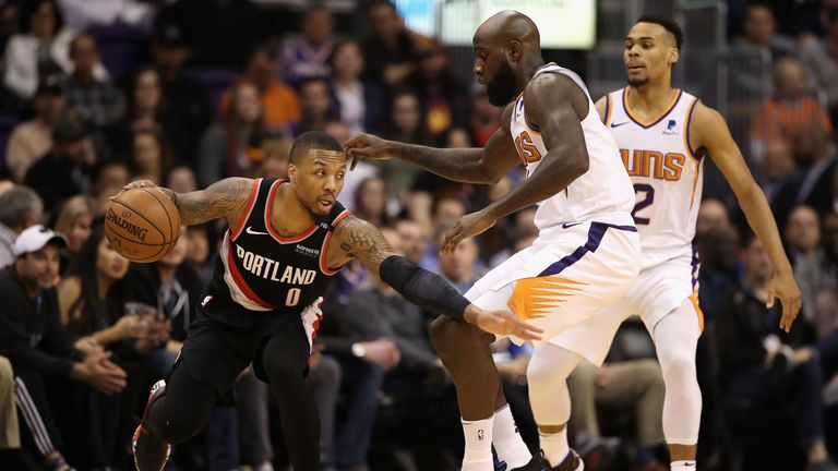 nba trail blazers suns