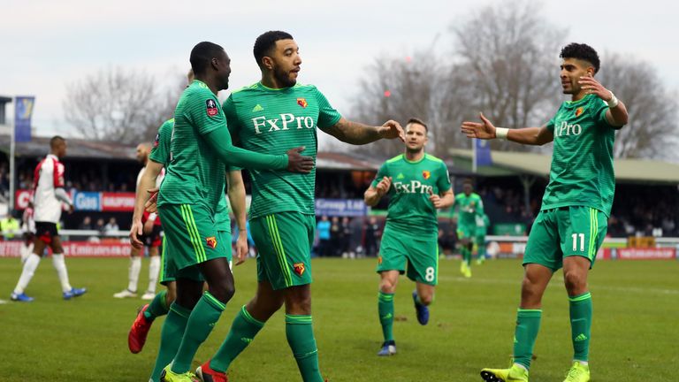 Troy Deeney came off the bench and scored Watford's second goal against Woking
