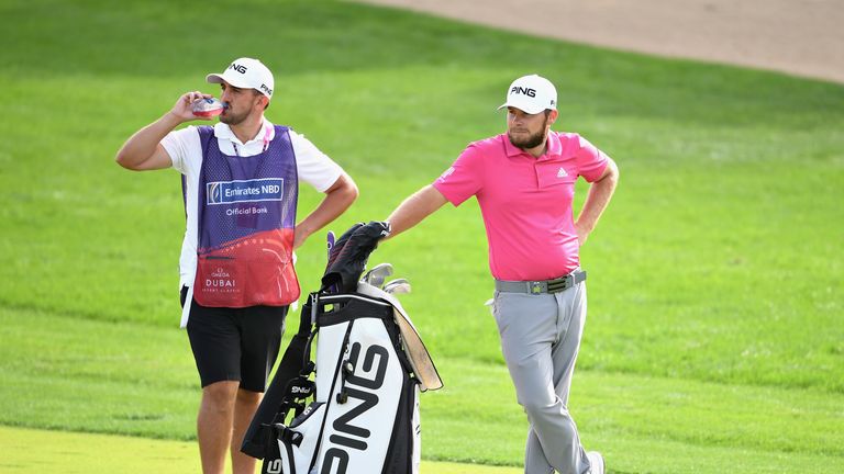 during Day Two of the Omega Dubai Desert Classic at Emirates Golf Club on January 25, 2019 in Dubai, United Arab Emirates.