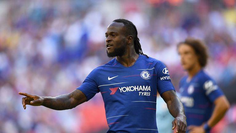 Victor Moses during the FA Community Shield match between Manchester City and Chelsea at Wembley Stadium on August 5, 2018 in London, England.