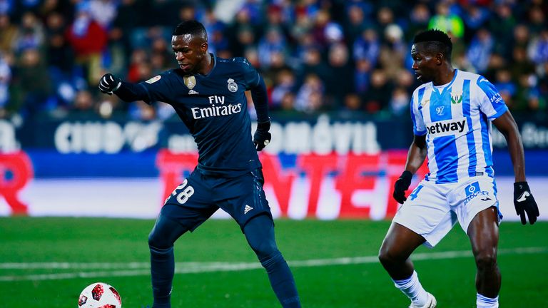 Vinicius Jr fared better in the second half when switching to left win