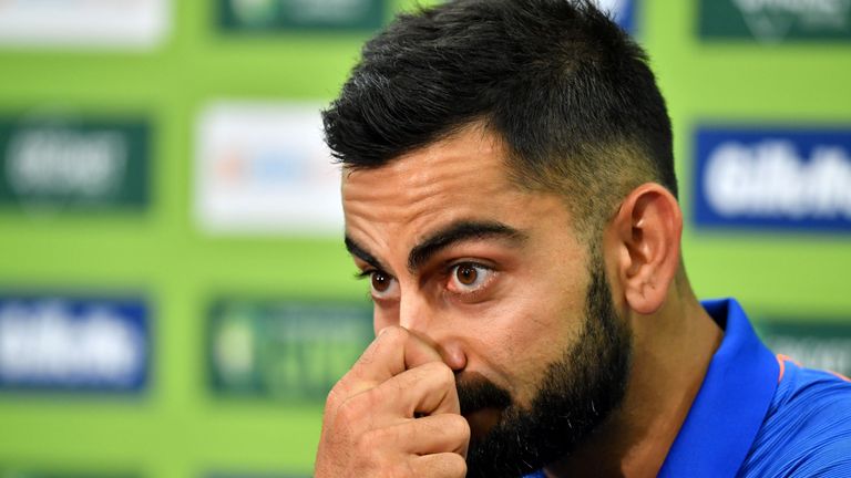 Virat Kohli was pressed about Hardik Pandya's comments ahead of the first ODI