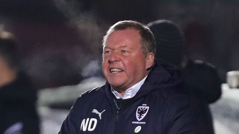 AFC Wimbledon manager Wally Downes has been busy in the January window
