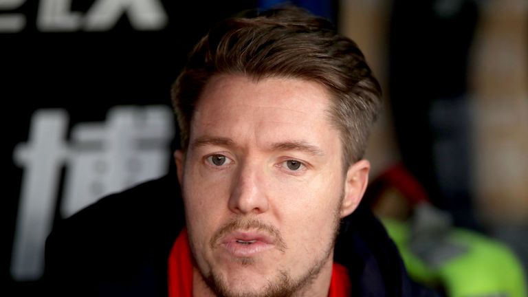 Crystal Palace goalkeeper Wayne Hennessey on the bench