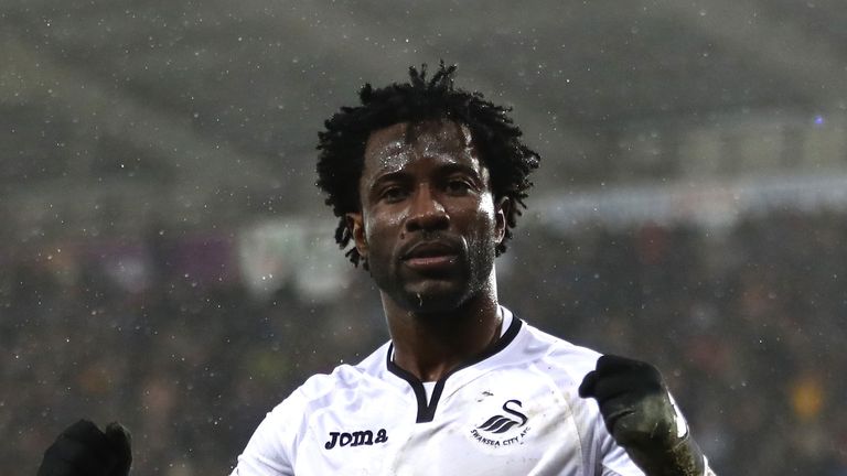  during The Emirates FA Cup Third Round Replay between Swansea City and Wolverhampton Wanderers at Liberty Stadium on January 17, 2018 in Swansea, Wales.