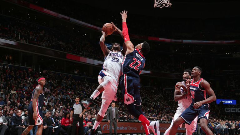 NBA SIXERS AT WIZARDS