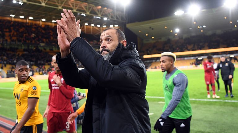 Nuno Espirito Santo during the Emirates FA Cup Third Round match between Wolverhampton Wanderers and Liverpool at Molineux on January 7, 2019 in Wolverhampton, United Kingdom.