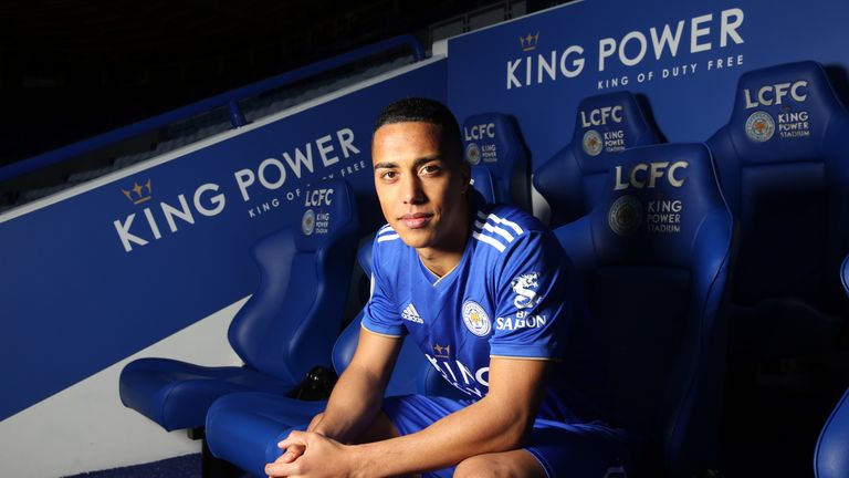 Leicester City unveil new loan signing Youri Tielemans at the King Power Stadium