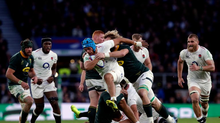  during the Quilter International match between England and South Africa at Twickenham Stadium on November 3, 2018 in London, United Kingdom.