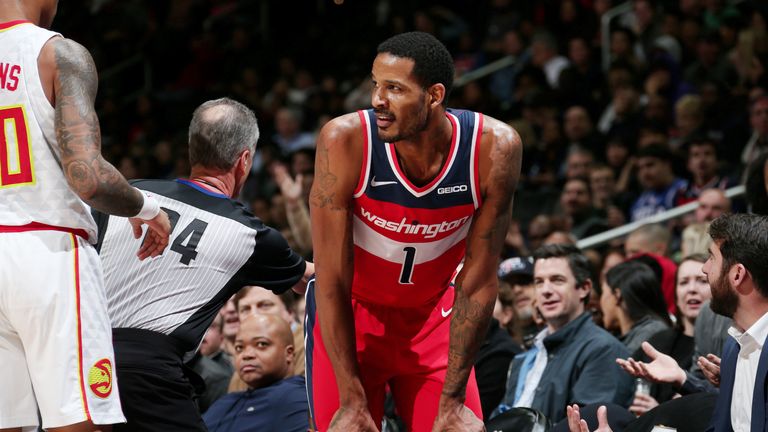 Trevor Ariza in action against the Atlanta Hawks