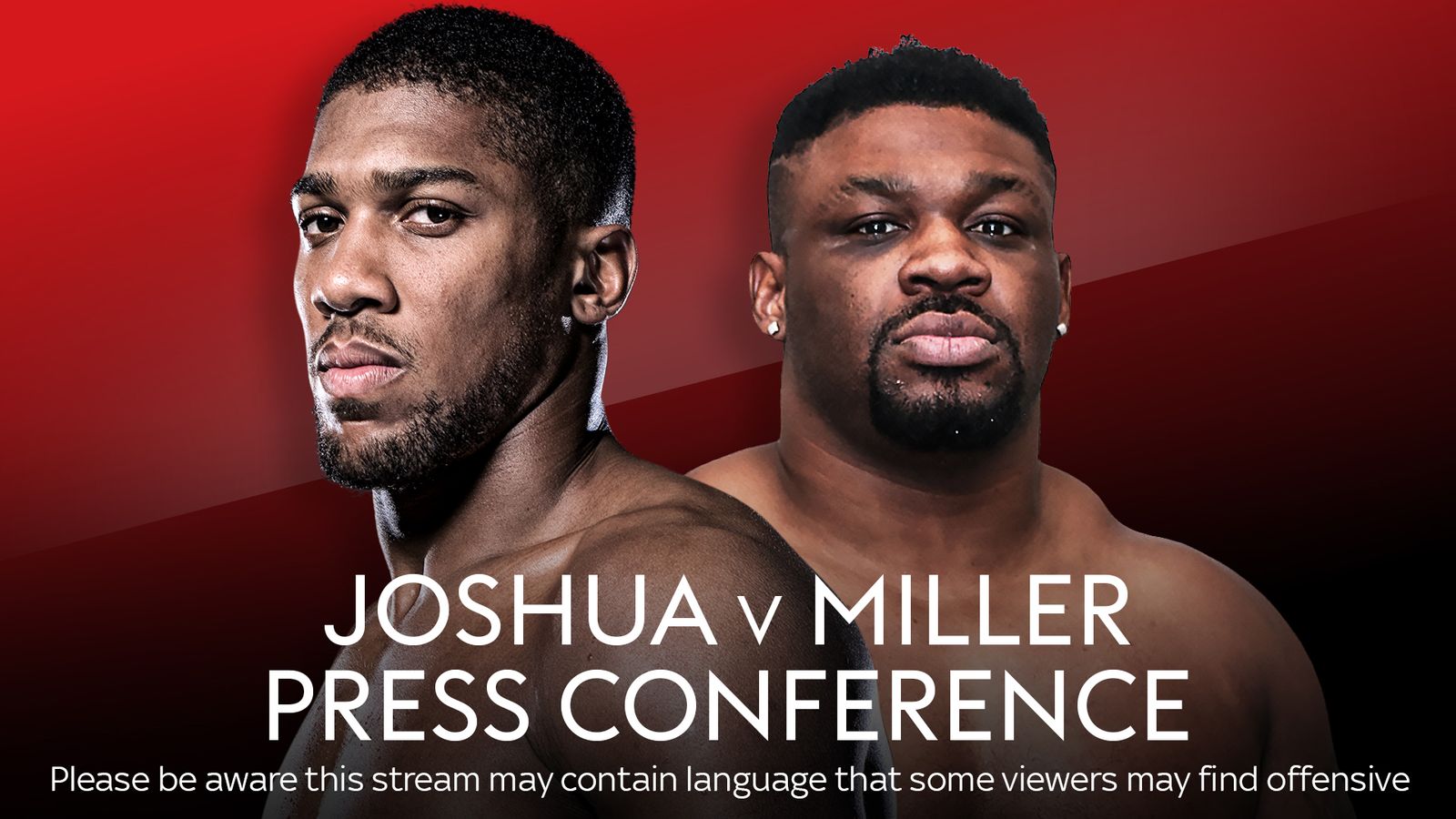 Joshua vs Miller: Live stream of Anthony Joshua's London press ...