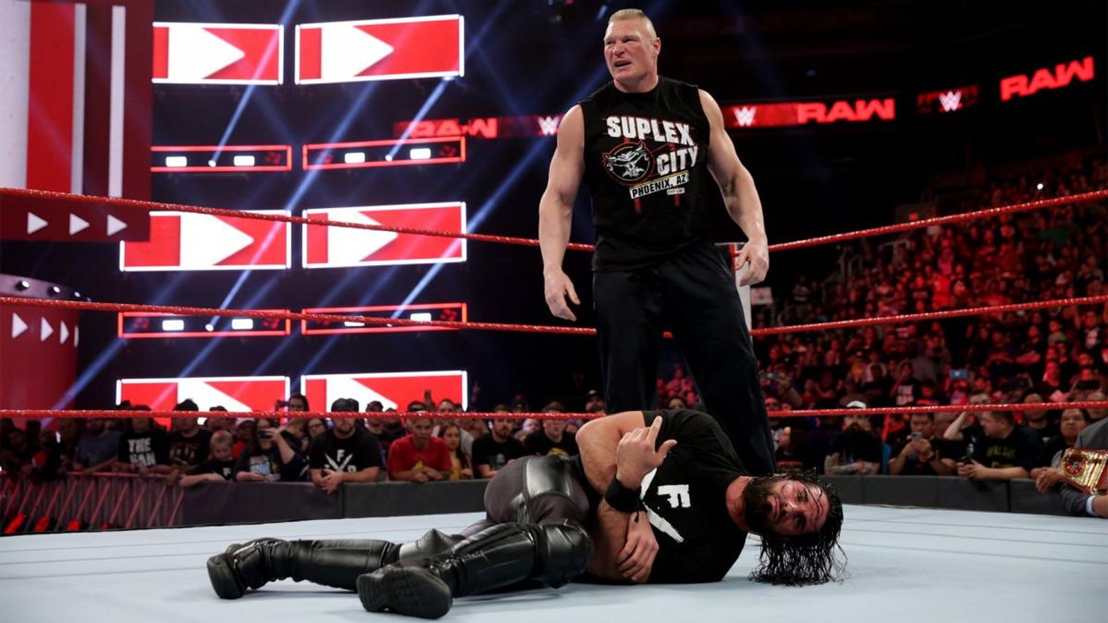 Wwe raw seth rollins cheap brock lesnar