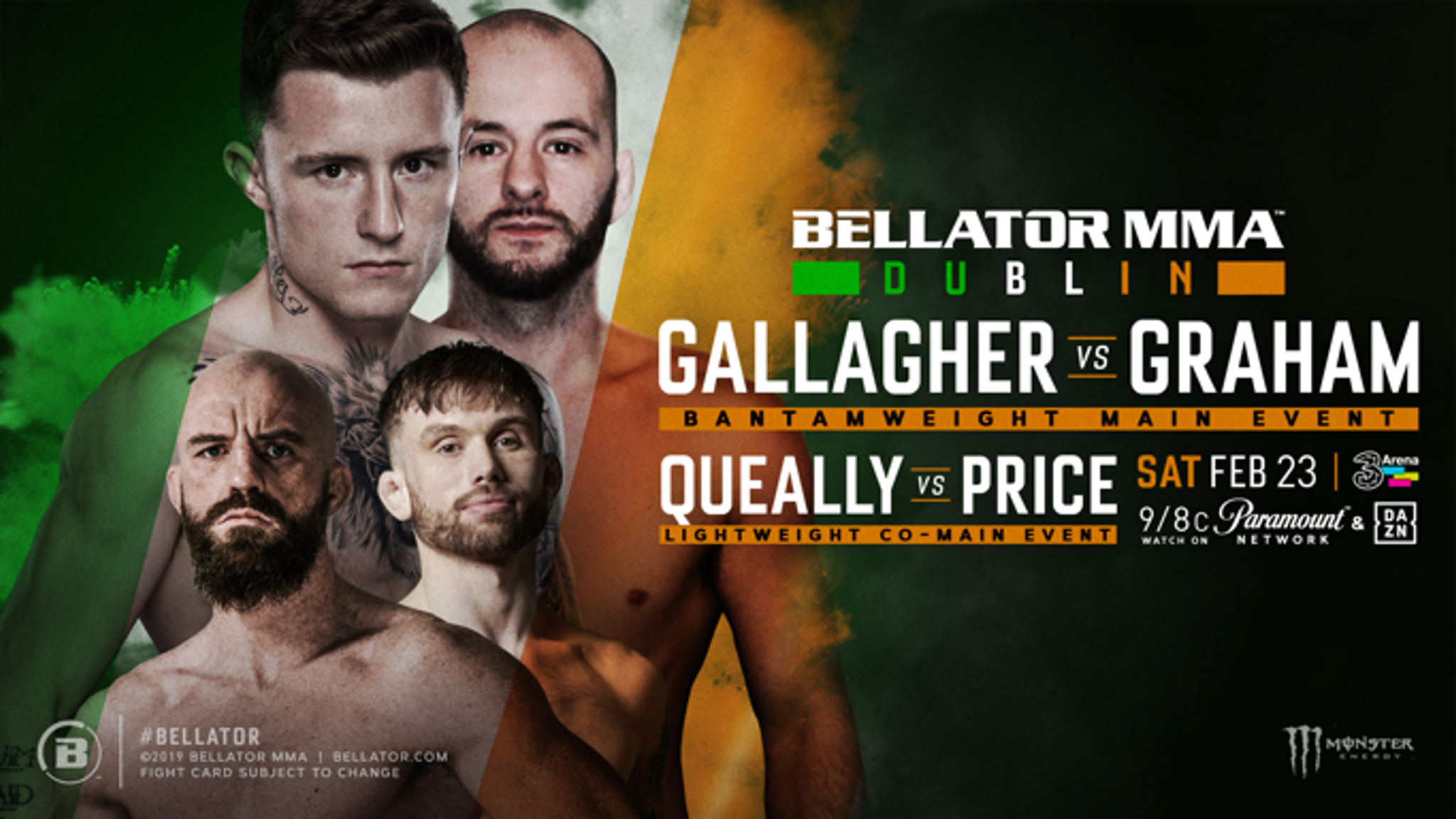 Bellator 217 How to watch James Gallagher vs Steven Graham live on Sky Sports MMA News Sky Sports