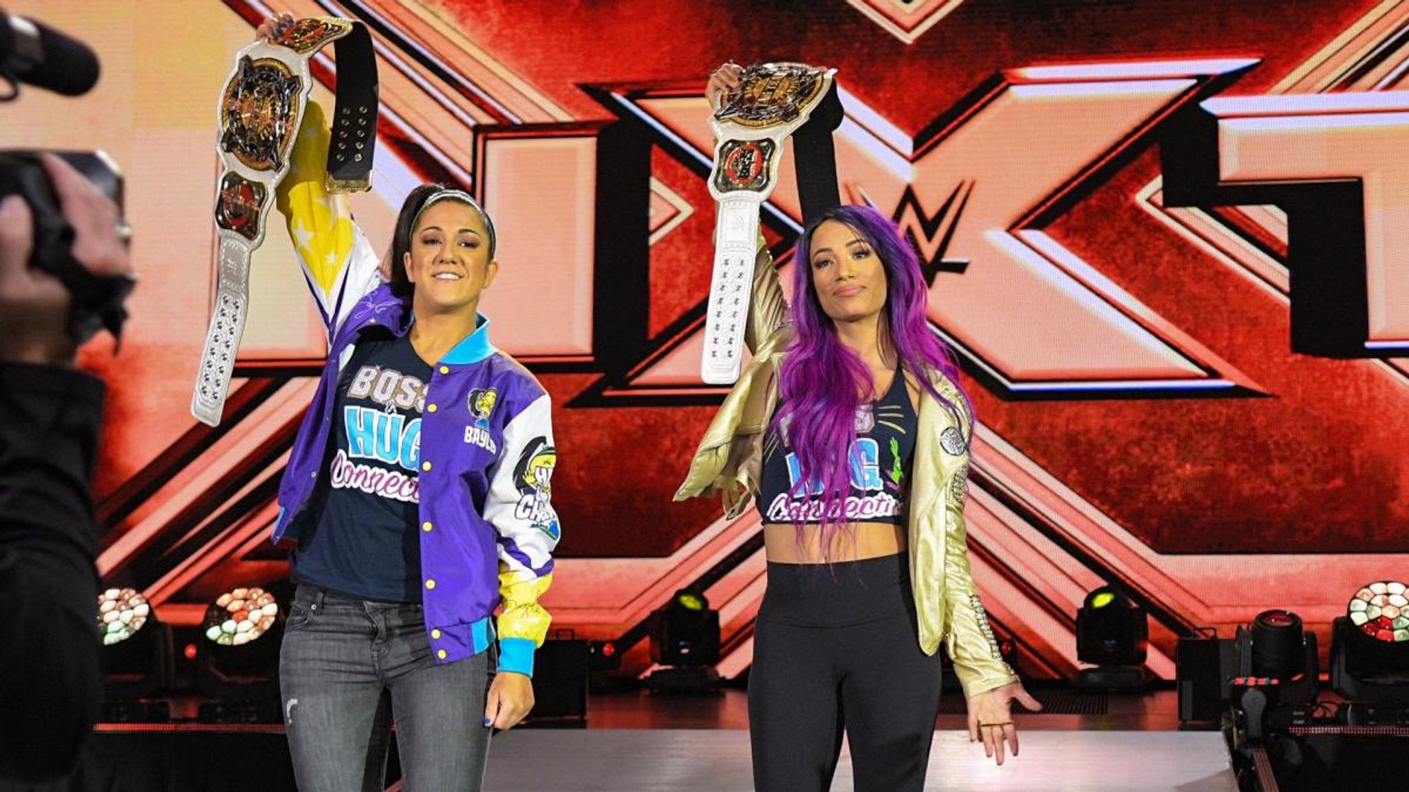 Sasha Banks & Bayley Snap A Photo With 'Papa H' Before WWE NXT Great  American Bash