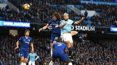  during the Premier League match between Manchester City and Chelsea FC at Etihad Stadium on February 10, 2019 in Manchester, United Kingdom.