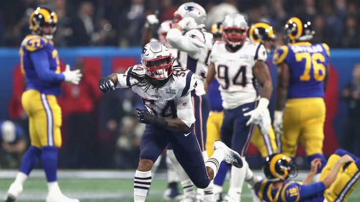 during Super Bowl LIII at Mercedes-Benz Stadium on February 3, 2019 in Atlanta, Georgia.